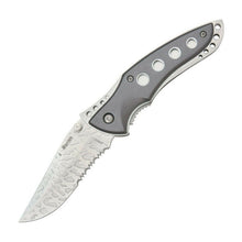 Load image into Gallery viewer, BOKER SNOWFLAKE DAMASCUS LINERLOCK FOLDING POCKET KNIFE TOOL STAINLESS BOM263
