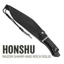 Load image into Gallery viewer, UNITED CUTLERY HONSHU BOSHIN KUKRI KNIFE MACHETE FIXED BLADE WITH SHEATH UC3241

