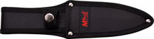 Load image into Gallery viewer, MTech USA MT2053BK 8.75&quot; Fixed Blade, Black Blade , Dark Grey Handle, INC Sheath
