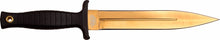 Load image into Gallery viewer, MTECH USA MT2077GD 11.25&quot; Overall Fixed Blade with Gold Titanium Coated Blade
