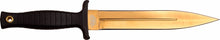 Load image into Gallery viewer, MTECH USA MT2077GD 11.25&quot; Overall Fixed Blade with Gold Titanium Coated Blade