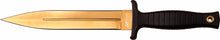 Load image into Gallery viewer, MTECH USA MT2077GD 11.25&quot; Overall Fixed Blade with Gold Titanium Coated Blade
