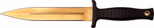 Load image into Gallery viewer, MTECH USA MT2077GD 11.25&quot; Overall Fixed Blade with Gold Titanium Coated Blade