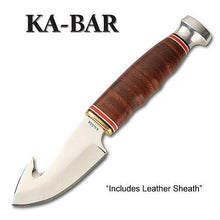 Load image into Gallery viewer, Ka-Bar Knives Game Hook Hunter With Leather Sheath KA1234