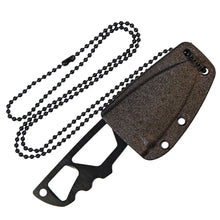Load image into Gallery viewer, SMITH &amp; WESSON M&amp;P NECK KNIFE FIXED HIGH CARBON STEEL BLADE FIBER SHEATH sw991
