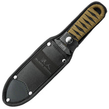 Load image into Gallery viewer, UNITED CUTLERY BLACK RONIN BOOT KNIFE FIXED 4.75&quot; STONEWASHED DOUBLE EDGE uc3288
