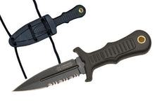 Load image into Gallery viewer, United Cutlery Sub Commander BLACK Mini Boot Knife UC2724
