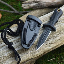 Load image into Gallery viewer, United Cutlery Sub Commander BLACK Mini Boot Knife UC2724
